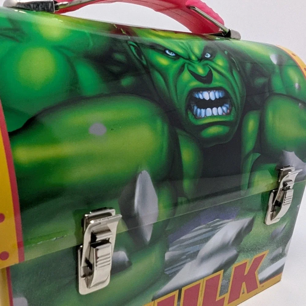 Marvel The Hulk 2003 Movie Official Merchandise Tin Lunch‎ Box Dome Top Vintage